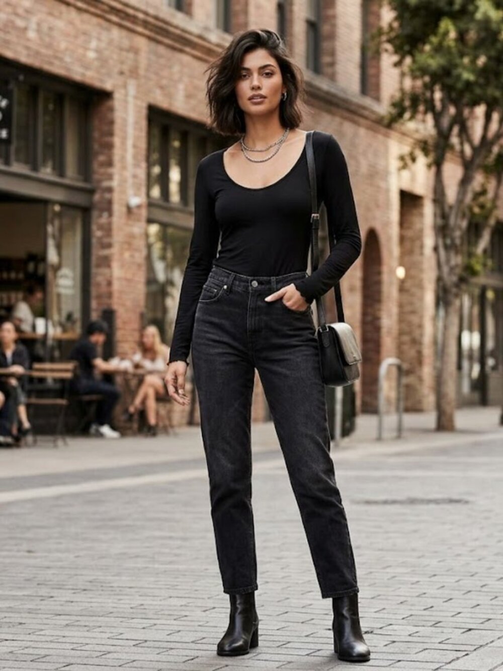 Black Long Sleeve Women's Top XS John Galt from PacSun
